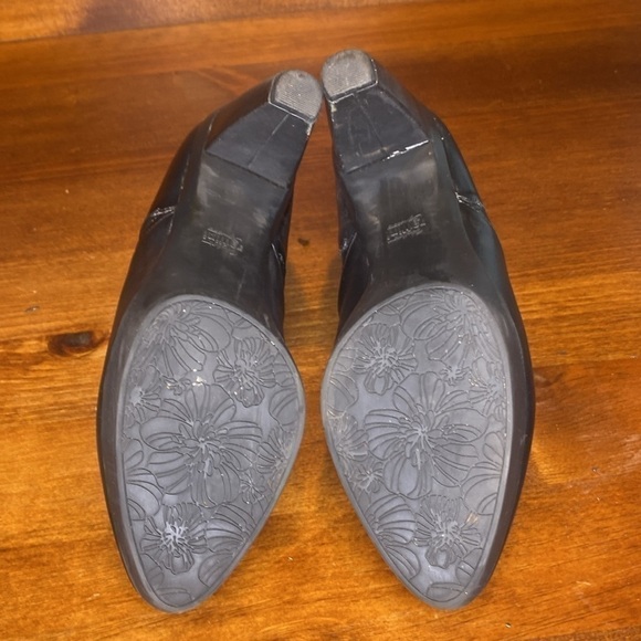 Umberto Raffini signature black Leather platform ankle boots Eu 39 US 8.5 - Picture 13 of 14